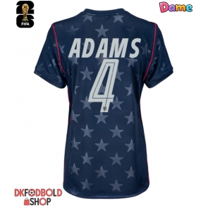 Forente stater Tyler Adams #4 Udebanetrøje Dame VM 2026 Kort ærmer Forente stater Tyler Adams #4 Udebanetrøje Dame VM 2026 Kort ærmer